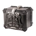 Dilwe Boîte de rangement pour moto Top Case de Moto Top Box de Moto 5052 Alliage D'Aluminium Universel 45L Moto auto coffre-3