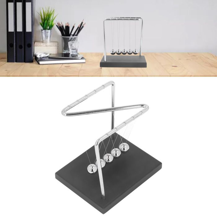 Jouet De Bureau Boule Magnétique Pendule - Décideur Oscillant - Décoration De Bureau, Cadeau Original - 7