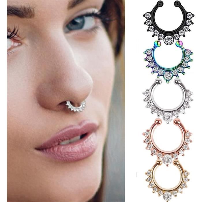 Fake septum piercing ring sales