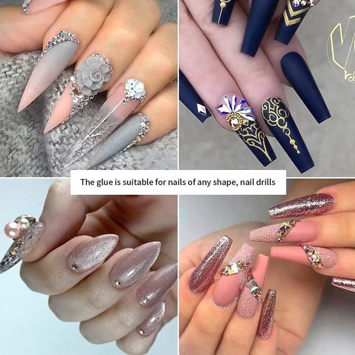 Amazon.com: Elevenail Press on Nails Natural Nude Pink White with Glitter  French False Nail Art Tips Short Round Full Cover Fake Nails Faux Ongles  Salon Manicure Reusable Acrylic Nails for Daily Home
