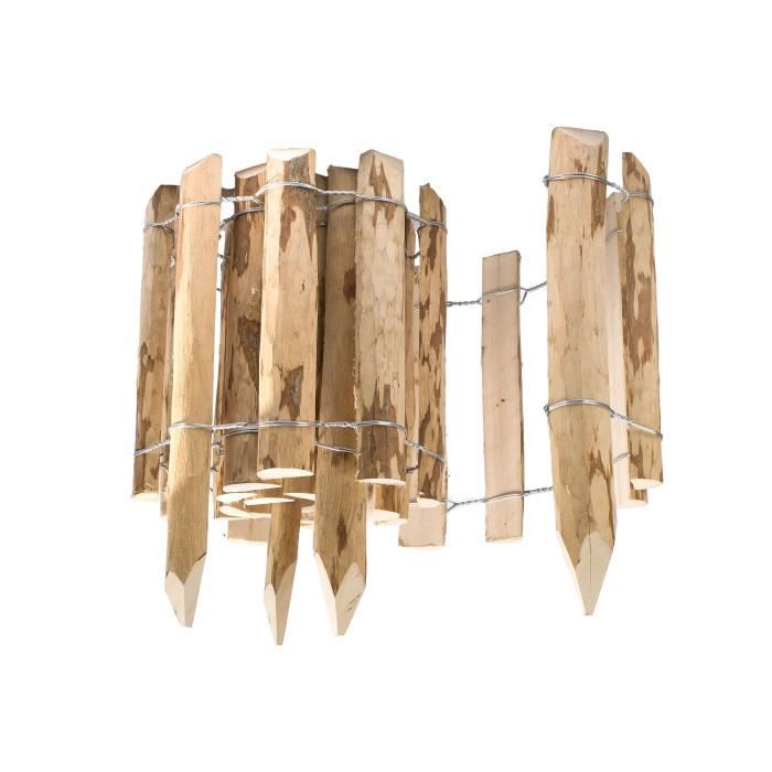 BOGATECO Clôture à Lattis Noisetier Bois | 100 Cm De Hauteur Et 500 Cm De Long | Distance Entre