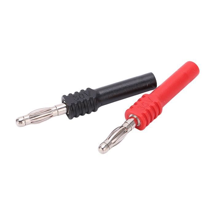 EJ.life connecteur fiche banane Fiche banane 4.0mm mâle à 2mm femelle EJ.life connecteur fiche banane Fiche banane 4.0mm mâle à 2mm femelle