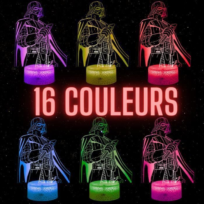 Lampe 3D Corsair F4U Avec Télécommande - Veilleuse Chevet, Made In France, 16 Couleurs