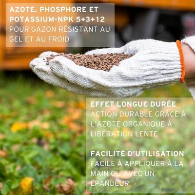 Fuxtec Engrais Gazon Automne FX-RDH5 – 5 Kg Pour Jusqu’à 125