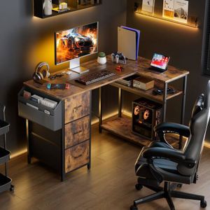 BUREAU INFORMATIQUE ORDINATEUR 120 X 60 CM MARRON GRIS 14_0005960 devis