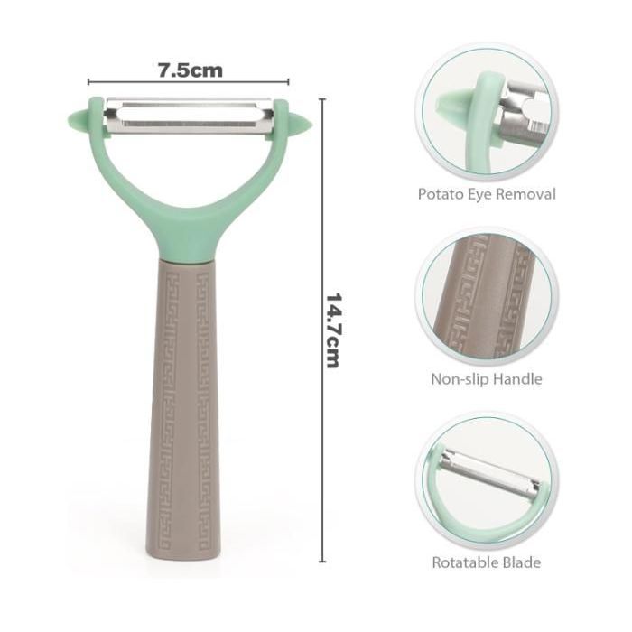 Kit 2 Pièces : éplucheur + Vide-pomme En Acier Inoxydable - Pour Fruits Et Légumes - Cuisine Pratique Et Rapide