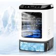 Climatiseur mobile silencieux,4 vitesses climatiseur portable, climatiseur mobile sans évacuation,réservoir 900 ml,bac à glace
