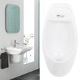 FHE Urinoir de Lavage en Céramique Toilette à Chasse d'Eau Murale à Induction Accessoire Salle de Bain-0