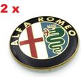 2x Insigne  LOGO 74mm pour ALFA ROMEO 147 156 159 RÉGLAGE MUTUEL GIULIETTE GT-0