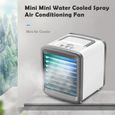 Mini climatiseur avec 7 couleurs Night Light Refroidissement par air de bureau USB portable
