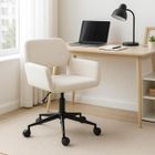 ROSS URBAN MEUBLE Chaise de bureau - Style scandinave - Pivotante 360° - Réglable en hauteur - Beige