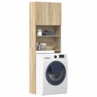 VIDAXL Bonne qualité - Meuble de machine à laver-Meuble de Salle de Bain Haute chêne sonoma - Bois d'ingénierie DECO M3392666