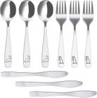 9 Pièces Couverts Enfant En INOX, 3 X Fourchette 3 X Cuillère 3 X Fourchette 3 X Cuillere 3 X Couteaux Pour Enfants Bebe Maison L Ecole Utilisation Argentel 9 Pièces Couverts Enfant En INOX, 3 X Fourchette 3 X Cuillère 3 X Fourchette 3 X Cuillere 3 X Couteaux Pour Enfants Bebe Maison L Ecole Utilisation Argentel