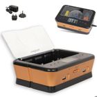 FISHTEC - Chargeur Universel Piles Rechargeables LCD LED - LR3 LR6 LR14 LR20 9V - 2 Ports USB - 220V