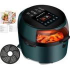 MAGICFOX Friteuse air chaud 8L - fentre visible, Friteuse sans huile cran tactile, Fonction de cuisson prrgleRecette - Vert