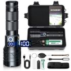 QVIIDBVB Lampe de Poche Rechargeable, 120000 Lumens 5 Modes D'éclairage Lampe Torche LED Ultra Puissante pour Camping Randonnée et Urgences