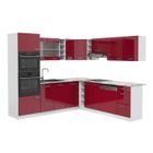 Meuble Cuisine R-line, Rouge Bordeaux Haute Brillance, 30cm , Pt