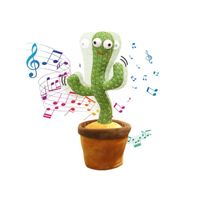 Jouet en Peluche Cactus Qui Danse pour Enfants - Marque - Modèle - 120 Chansons - Éducatif - Vert