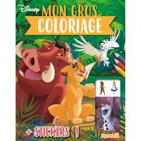 Hemma - Disney - Mon gros coloriage + stickers  - Livre de coloriage avec stickers - Dès 4 ans -  - Collectif