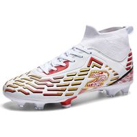 Chaussures de Football Homme low Top Spike-OOTDAY- Crampons Profession Athlétisme Entrainement Chaussures de Sport-Rouge