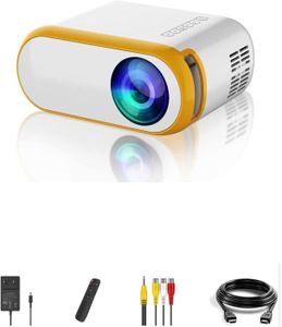 Vidéoprojecteur Mini Vidéoprojecteur-Mini Projecteur Portable 4000 Lumens 1080P Full HD Rétroprojecteur Compatible avec.[Z221]