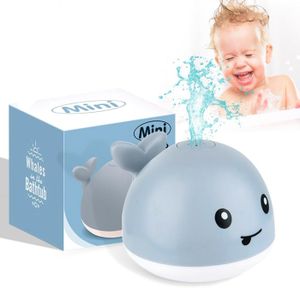 JOUET DE BAIN Jouet de bain baleine pour bébé, arroseur baleine avec lumière LED colorée, induction automatique, jouet de bain pour les.[Z161]