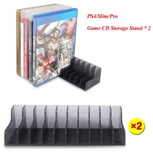 SUPPORT CONSOLE Support de stockage pour PS4 Slim Pro, 2 pièces-ensemble, accessoires de jeu, support de disque pour Sony Pla