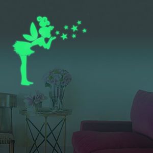 D/écoration lumineuse mignon interrupteur sticker mural autocollant nuit fluorescentes