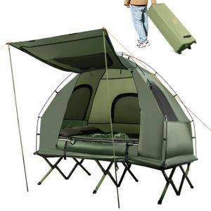 TENTE DE CAMPING COSTWAY Tente de Camping 2 Places 5 en 1-Matelas,O