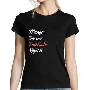 T-SHIRT MAILLOT DE SPORT T-Shirt Femme Sport Humour pour Sportives Passionn