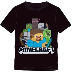 Garçon 5-14 Ans T-Shirt à Manches Courtes Minecraft Tee Shirt Enfant