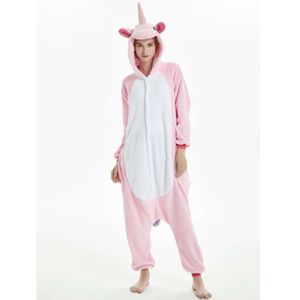 Funmoon Combinaison animaux pyjama Femme et Homme de Marque adulte ado  cartoon - Blanc - Petit lapin blanc