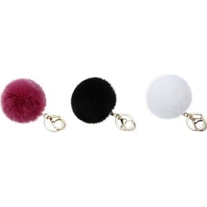 Porte-clés Pompon En Cuir Multicolore 13,5 Cm - Fabrication Française - PATRULLERO