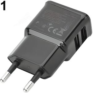CHARGEUR - ADAPTATEUR  Adaptateur de chargeur mural USB double prise UE 5