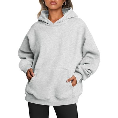 Trendy Queen Womens Oversized Hoodies Fleece Sweatshirts Long Sleeve Sweaters Pullover Fall Outfits Winter Clothes