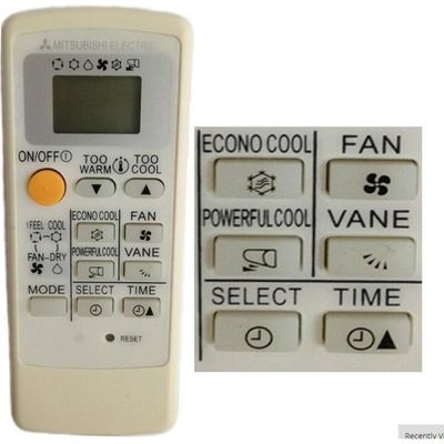 Télécommande De Rechange Pour Climatiseur Mitsubishi - Compatible KP3BS, KP2BS, KM05B, KM07E, KD06ES, KP3AS - 11