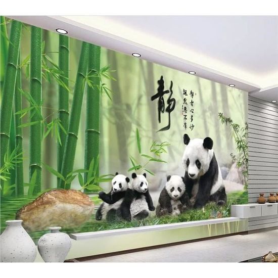 Vert Nature paysage 3D porte autocollant papier peint auto-adhésif