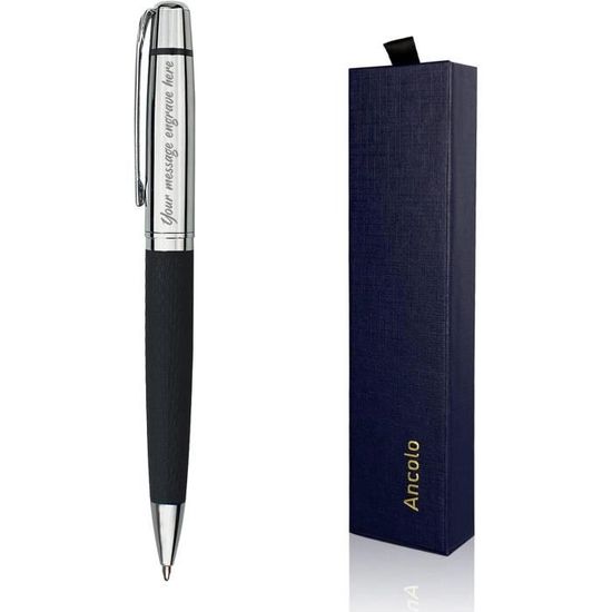 Stylo Bille Personnalisable En Bois - Compatible Cartouches Parker, Avec Housse, Neuf Avec étiquettes