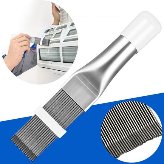 brosse de nettoyage en acier inoxydable peigne à ailettes à condensateur CA Peigne à condensateur pour climatiseur outil de réparation pour radiateur à évaporateur 