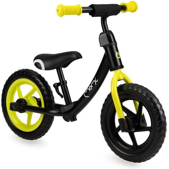 Vélo bébé draisienne MoMi ROSS - Jaune - 12" roues - style sportif