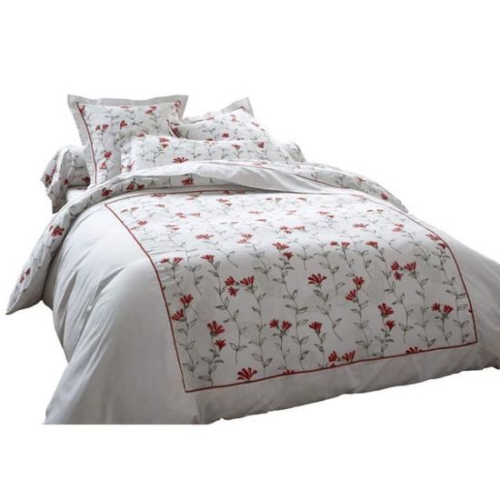 Parure de lit Housse de couette Coquelicot - Cdiscount Maison