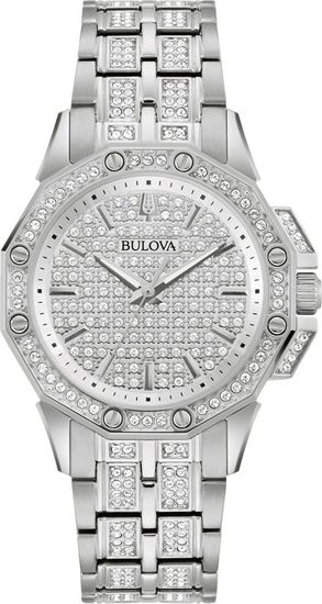 Montre Femme Bulova 98R170 Acier Inoxydable Bicolore Avec 24 Diamants - étanche 100 M, Mouvement Quartz, Neuf Sans étiquette