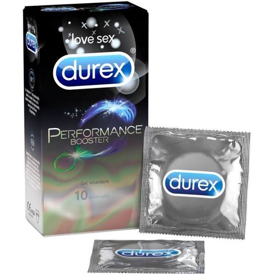 Durex Performance Booster Préservatif avec Gel Retardant 10 unités Cdiscount Au quotidien