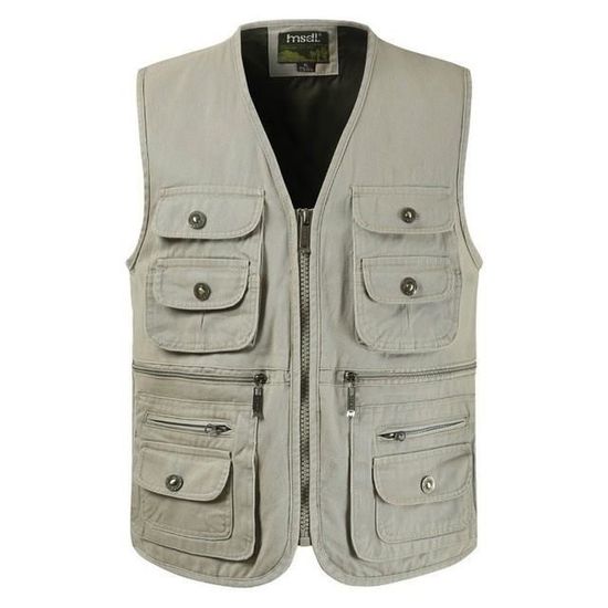 Gilet de pêche multi-poches, sac à dos de voyage e... – Grandado