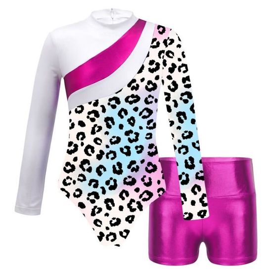 Haut De Gymnastique Fille Justice Active Taille 10 - Rose Et Noir - Occasion Très Bon état