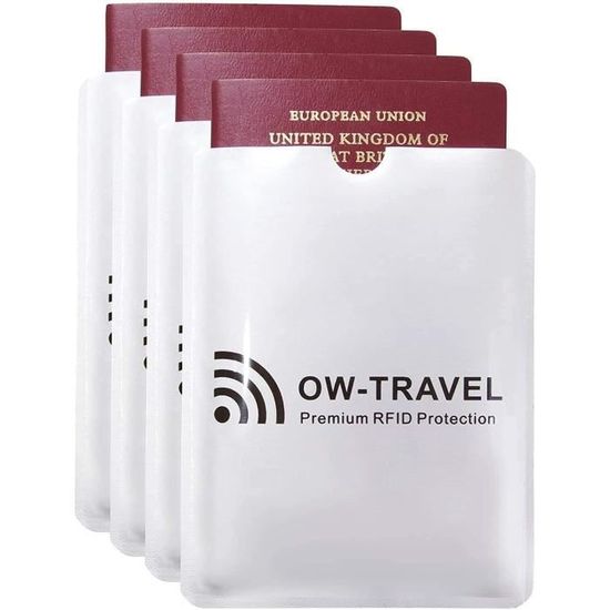 10 Etuis Anti-piratage RFID Pour Cartes - Couleurs Assorties - Protection Sans Contact