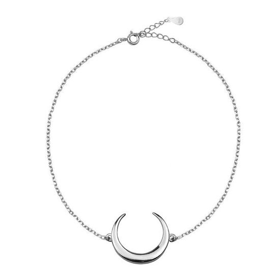 SOFIA MILANI Bracciale Donna In Argento 925 Con Ciondolo Luna – Placcato Rodio, Anallergico, In Confezione Regalo