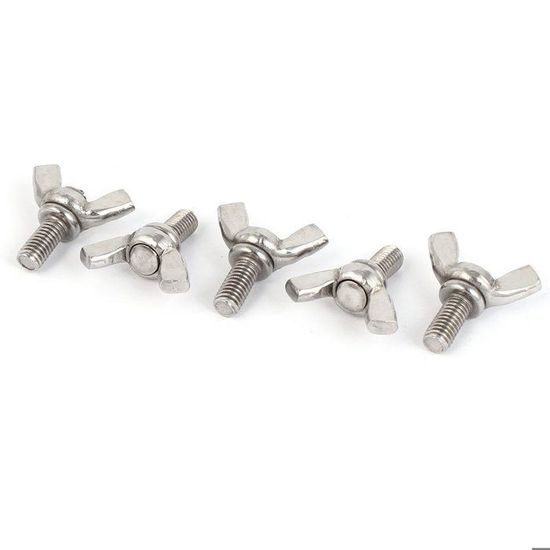 Lot De 5 Vis à Bois Uxcell 5/16-18 X 1-1/2 Pouces, Acier Inoxydable 304