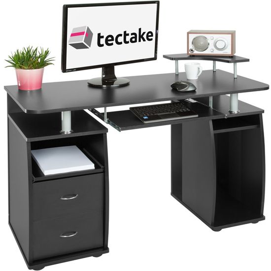 Tectake Bureau Design Informatique Pour Ordinateur 115 Cm X 55 Cm X 87 Cm Noir Achat Vente Bureau Tectake 402037 Soldes Sur Cdiscount Des Le 20 Janvier Cdiscount