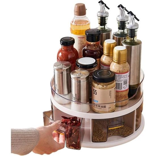 Support à Ustensiles De Cuisine, Organisateur Rotatif à 360 Degrés